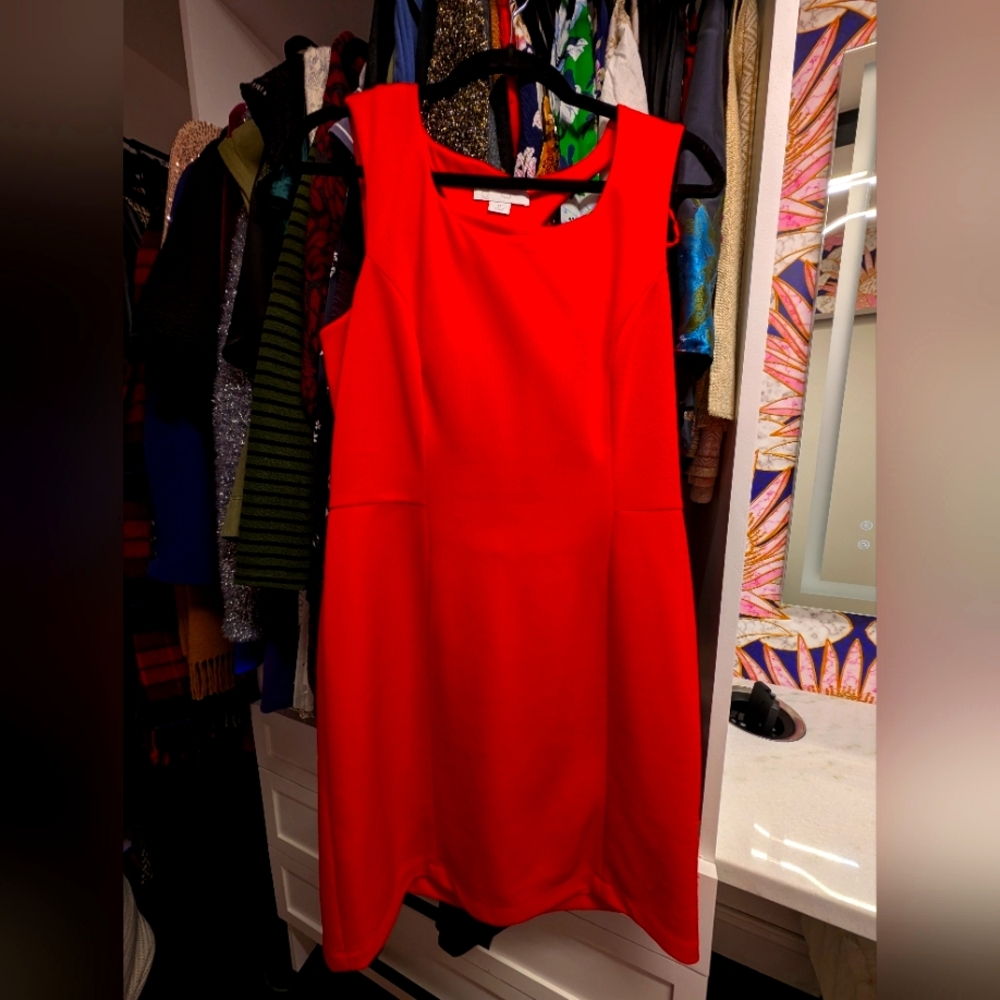 Vibrant red Jessica Simpson knee-length dress